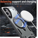 Heavy - Duty Galaxy S25 Ultra Case with 360° Rotatable Ring Kickstand