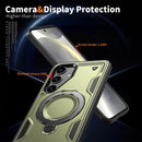 Heavy - Duty Galaxy S25 Ultra Case with 360° Rotatable Ring Kickstand