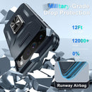 Google Pixel 8 Pro Case 2 Tempered Glass Screen Shockproof Protective Phone Cover Orange