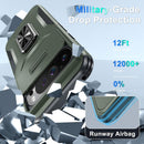 Google Pixel 8 Pro Case 2 Tempered Glass Screen Shockproof Protective Phone Cover Orange