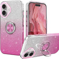 iPhone 16 Case 360°Ring Holder Kickstand Magnetic Car Mount Protective Sturdy Cover