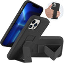 Case for iPhone 16 with Vertical Kickstand + Flexible Soft Liquid Silicone Protective Cover