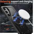 Heavy - Duty Galaxy S25 Ultra Case with 360° Rotatable Ring Kickstand