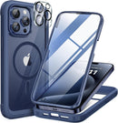 iPhone 16 Pro Case Full - Body Phone Built - in Glass Screen Protector Military