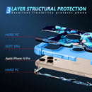 iPhone 16 Pro Case Glow Dark Three Layer Heavy Duty Shockproof Protection Hard Plastic Bumper+Soft Silicone Case