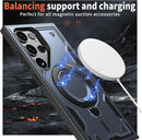 Heavy - Duty Galaxy S25 Ultra Case with 360° Rotatable Ring Kickstand