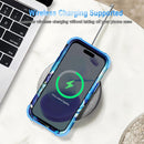 iPhone 16 Pro Case Glow Dark Three Layer Heavy Duty Shockproof Protection Hard Plastic Bumper+Soft Silicone Case