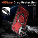 Heavy - Duty Galaxy S25 Ultra Case with 360° Rotatable Ring Kickstand