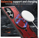 Heavy - Duty Galaxy S25 Ultra Case with 360° Rotatable Ring Kickstand