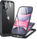 iPhone 16 Pro Case Full - Body Phone Built - in Glass Screen Protector Military