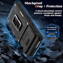 Google Pixel 9 Case Pro Case Protector Belt Clip Holster Body Cover with Kickstand Black