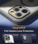 iPhone 16 Case, Full Body Rugged Case Touch Sensitive Anti - Scratch Screen Protector Pink