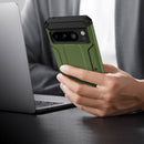 Pixel 8 Pro Screen Protector (6.7 - Inch) Dual Layer Heavy Duty Shockproof Protective Case - Army Green