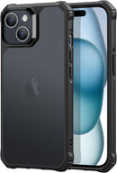 iPhone 16 Case Stand, 23FT Military Grade Drop Protection Heavy Duty Magnetic Phone Case Black