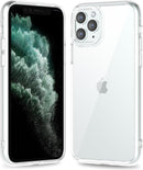 iPhone 16 Pro Transparent Hybrid Hard Shell Plastic & Soft Silicone Rubber Bumper