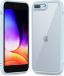iPhone 16 Pro Transparent Hybrid Hard Shell Plastic & Soft Silicone Rubber Bumper
