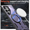 Heavy - Duty Galaxy S25 Ultra Case with 360° Rotatable Ring Kickstand