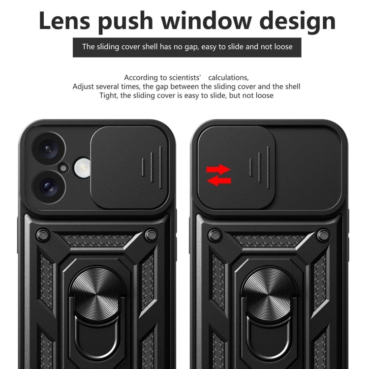 Sliding Camera Cover Design TPU+PC Phone Case������������...