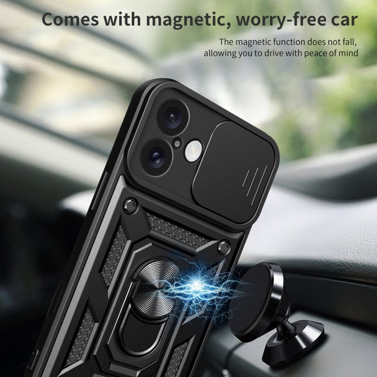 Sliding Camera Cover Design TPU+PC Phone Case������������...