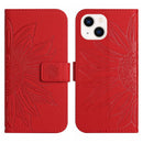 Skin Feel Sun Flower Embossed Flip Leather Phone Case wit...