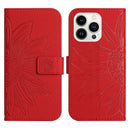 Skin Feel Sun Flower Embossed Flip Leather Phone Case wit...