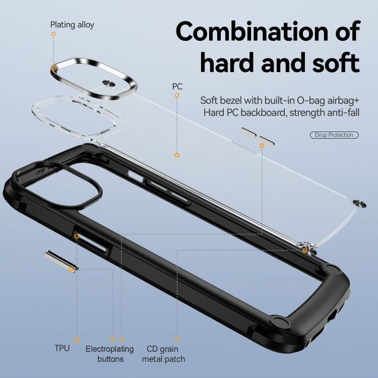 TPU + PC Lens Protection Phone Case, For iPhone 15 Pro