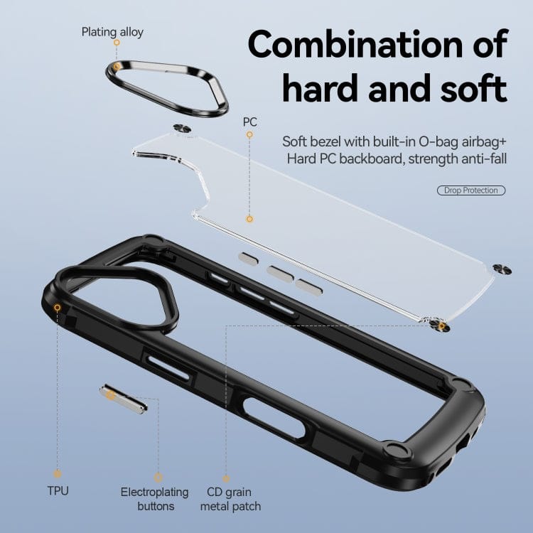TPU + PC Lens Protection Phone Case, For iPhone 16