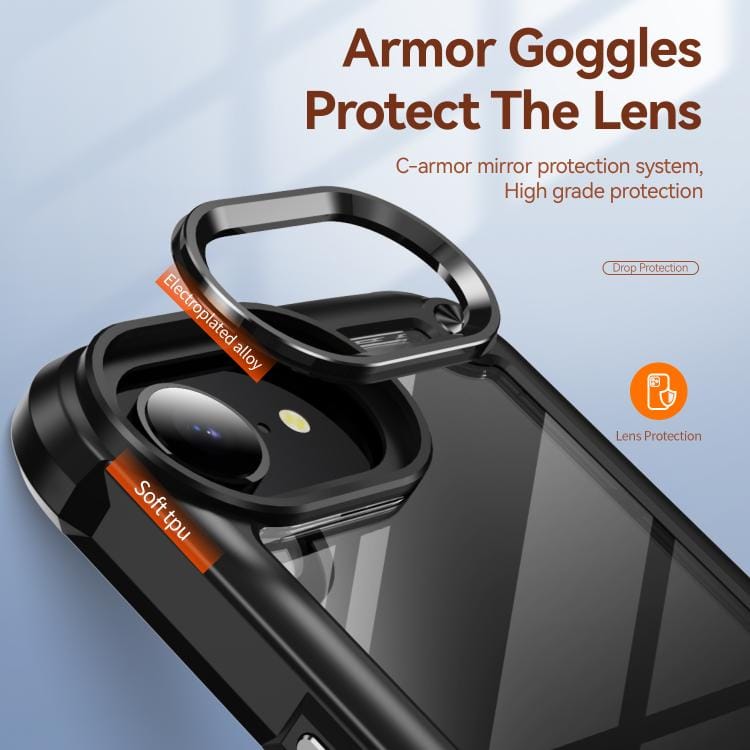 TPU + PC Lens Protection Phone Case, For iPhone 16e������...