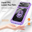 iPhone 17 Pro Max TPU + PC Lens Protection Phone Ring Case