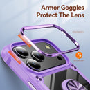 iPhone 17 Pro Max TPU + PC Lens Protection Phone Ring Case
