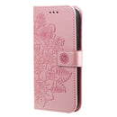 Seven-petal Flowers Embossing Leather Phone Case���������...