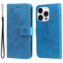Seven-petal Flowers Embossing Leather Phone Case���������...
