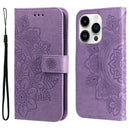 Seven-petal Flowers Embossing Leather Phone Case���������...