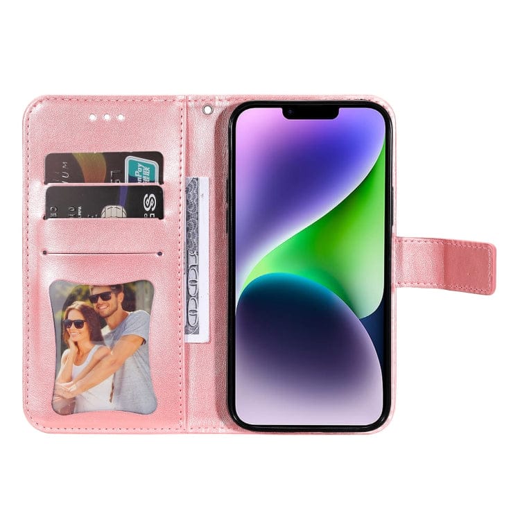 Seven-petal Flowers Embossing Leather Phone Case���������...