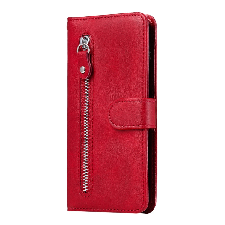 iPhone 15 Fashion Calf Texture Zipper Leather Phone Case