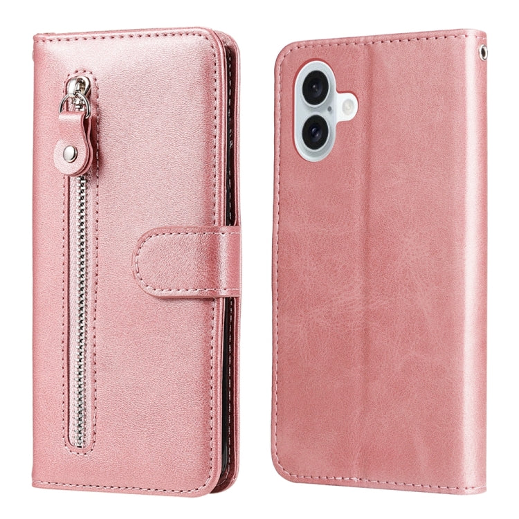 Fashion Calf Texture Zipper Leather Phone Case