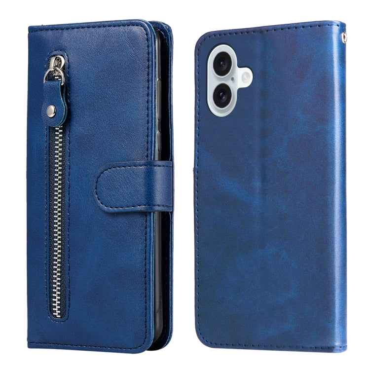 Fashion Calf Texture Zipper Leather Phone Case