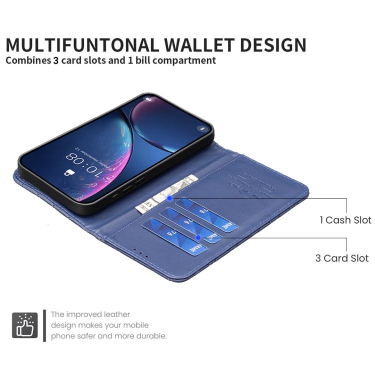 iPhone 16 - 17 Diamond Lattice Wallet Flip Leather Case