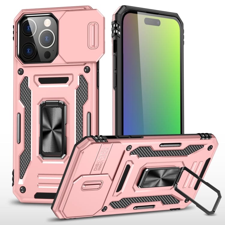 Armor PC + TPU Camera Shield Phone Case, For iPhone 16 Pro