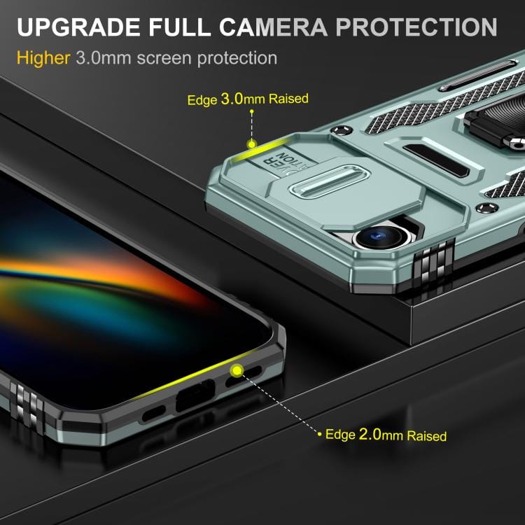 Armor PC + TPU Camera Shield Phone Case, For iPhone 16e