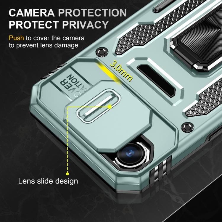 Armor PC + TPU Camera Shield Phone Case, For iPhone 16e