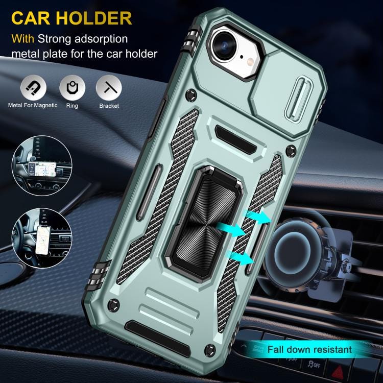Armor PC + TPU Camera Shield Phone Case, For iPhone 16e