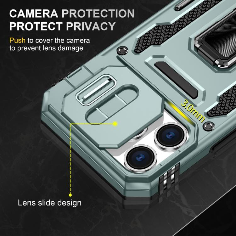 Armor PC + TPU Camera Shield Phone Case, For iPhone 17 Pro