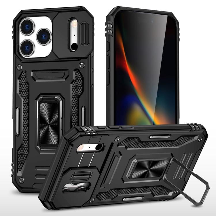 Armor PC + TPU Camera Shield Phone Case, For iPhone 17 Pro