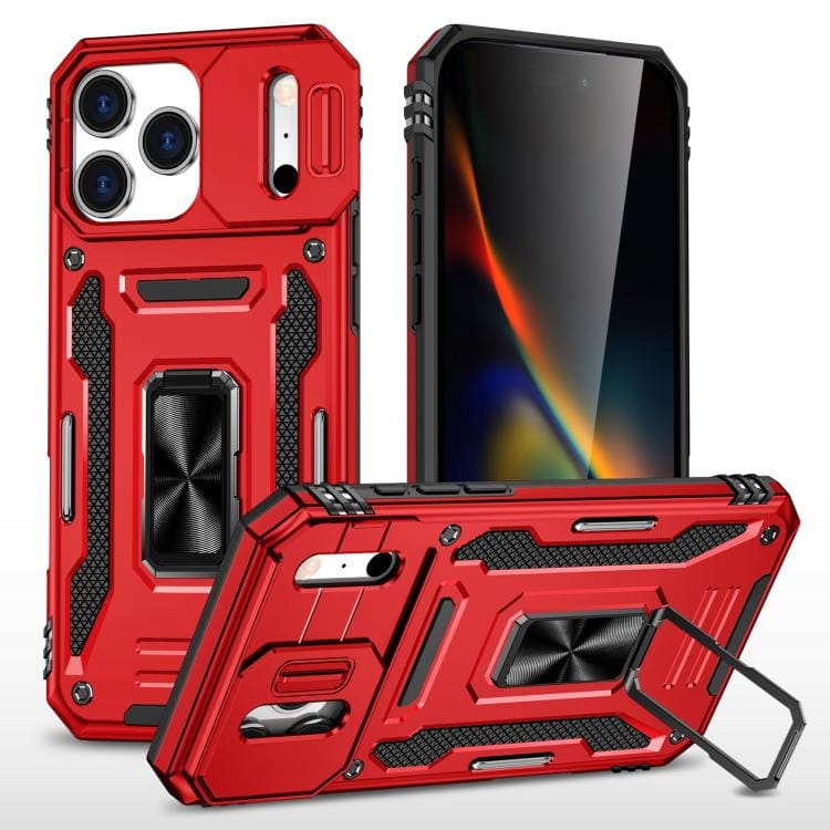 Armor PC + TPU Camera Shield Phone Case, For iPhone 17 Pro
