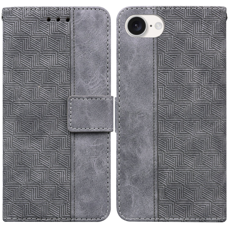 Geometric Embossed Leather Phone Case