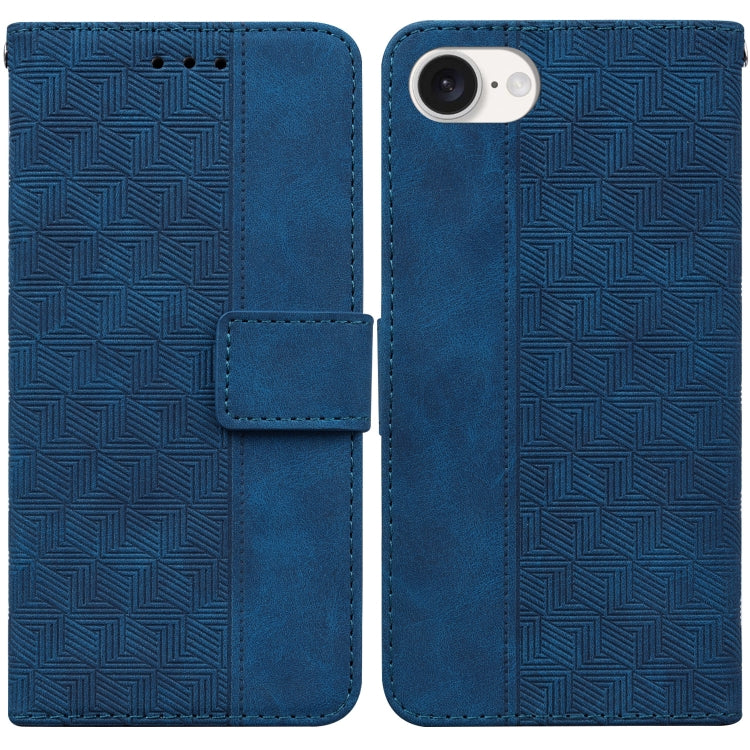 Geometric Embossed Leather Phone Case