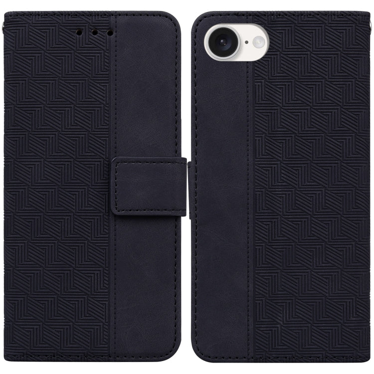 Geometric Embossed Leather Phone Case