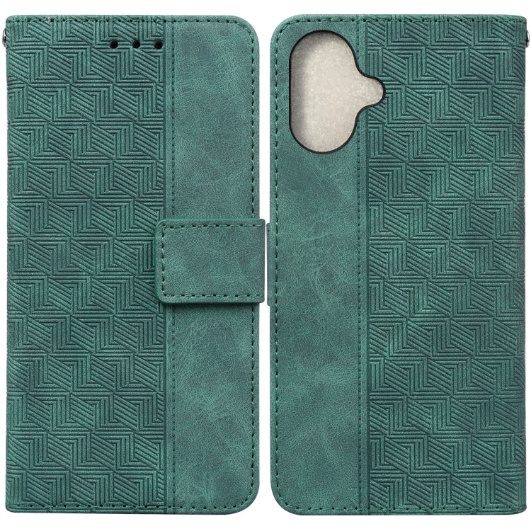 Geometric Embossed Leather Phone Case