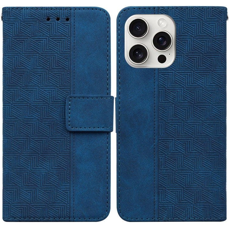 Geometric Embossed Leather Phone Case